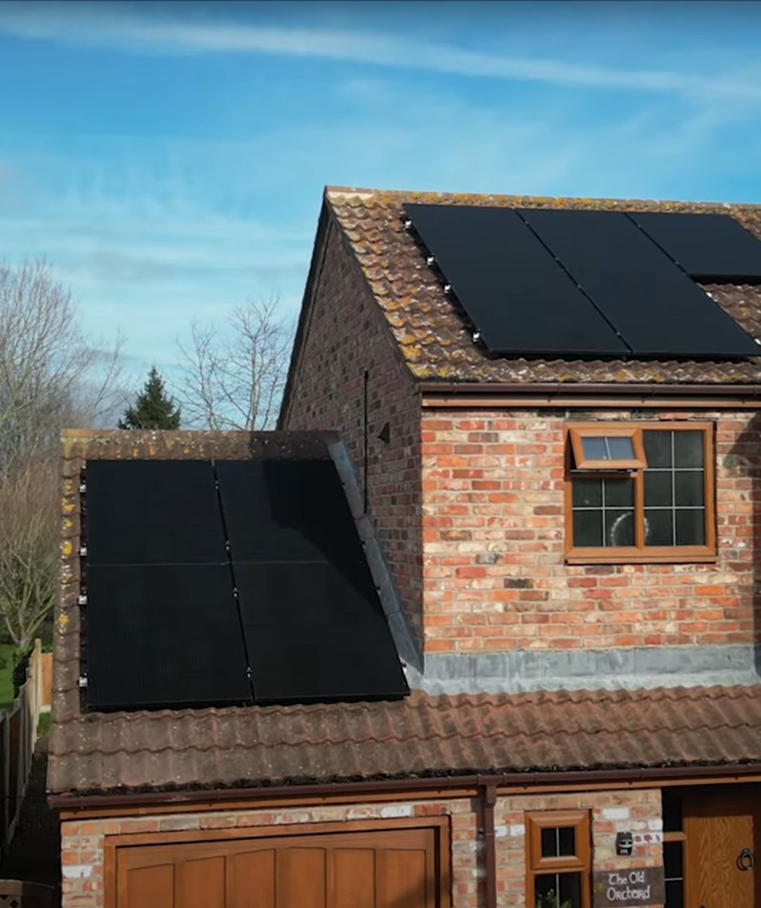 Solar panels installed at Mr Hickling's house